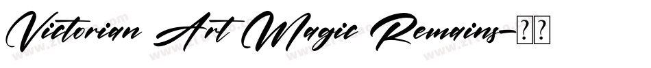 Victorian Art Magic Remains字体转换
